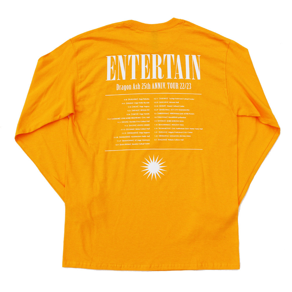 ENTERTAIN TOUR ロングスリーブTシャツ（イエロー）