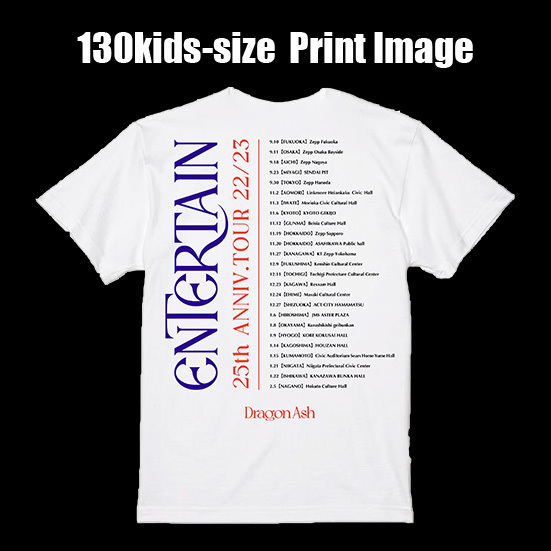 ENTERTAIN TOUR Tシャツ（ホワイト）