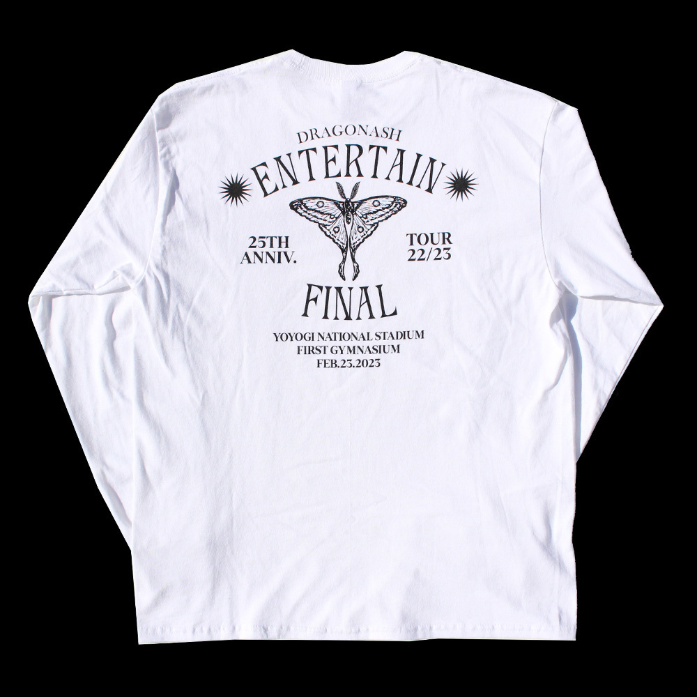 ENTERTAIN FINAL  ロングスリーブTシャツ（ホワイト）