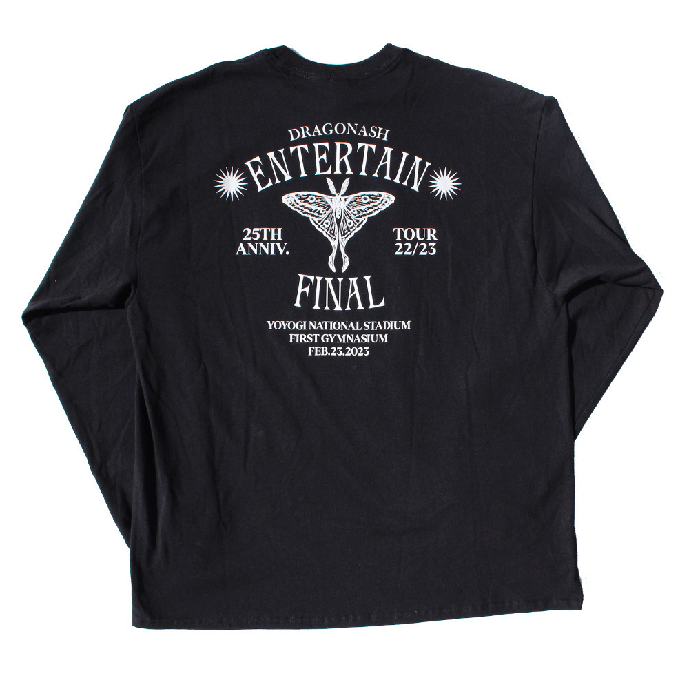 ENTERTAIN FINAL  ロングスリーブTシャツ（ブラック）