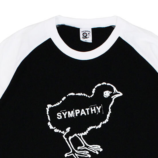 SYMPATHY Raglan Sleeve Tour T-shirt（Black x White）