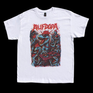 DINO HEAD PARTY WHITE T-shirt