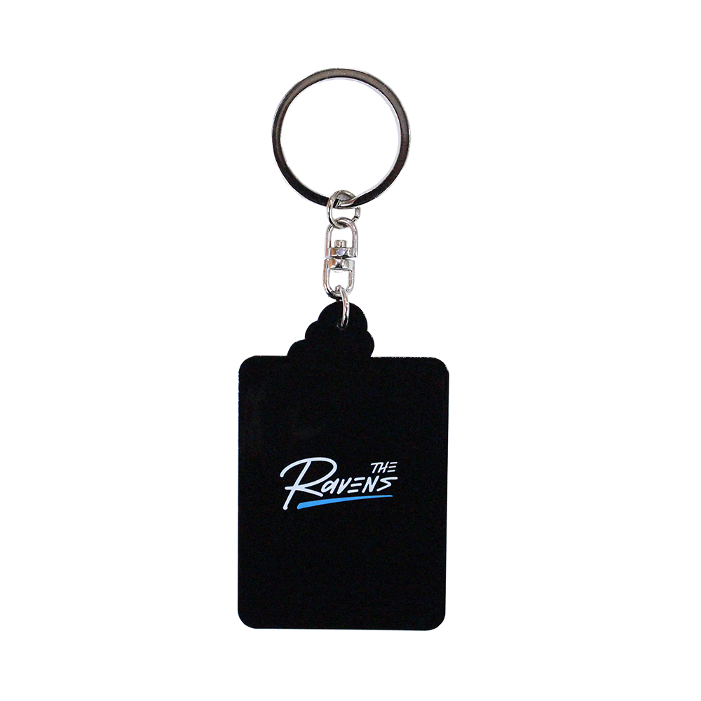 The Ravens Rubber Key holder（Black）