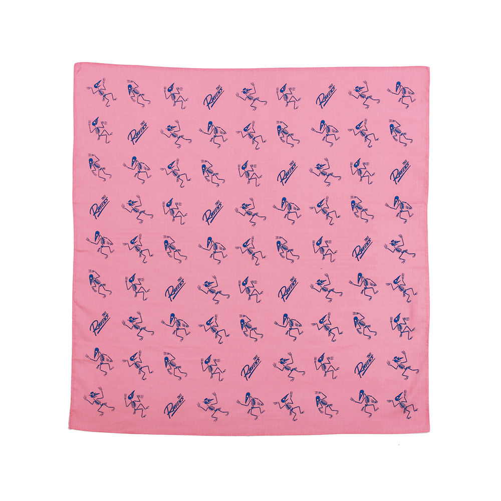 The Ravens Bandana（Light Pink×Blue）