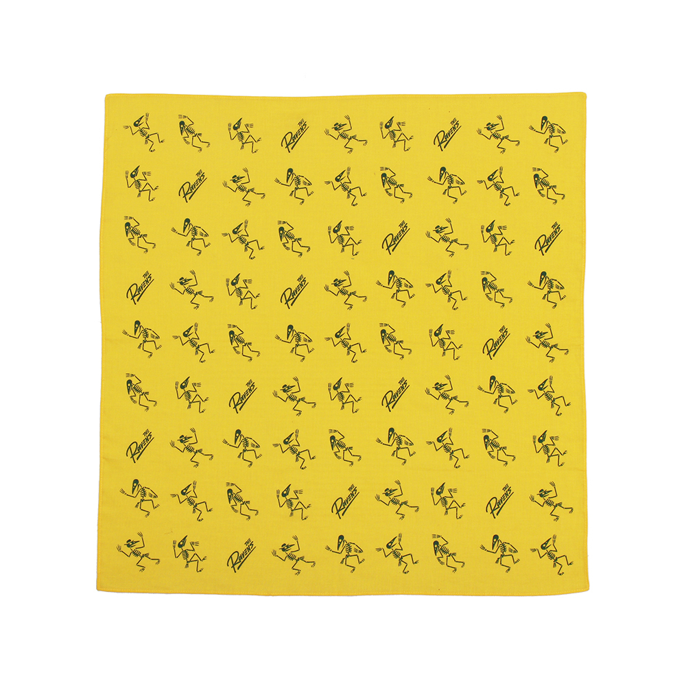 The Ravens Bandana（Yellow×Dark Green）
