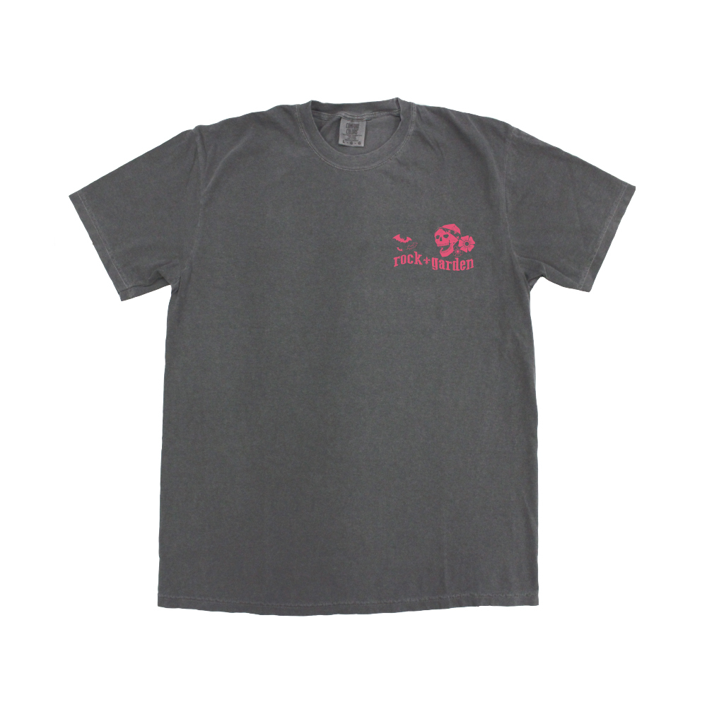 rock+garden T-shirt（Gray×Pink）