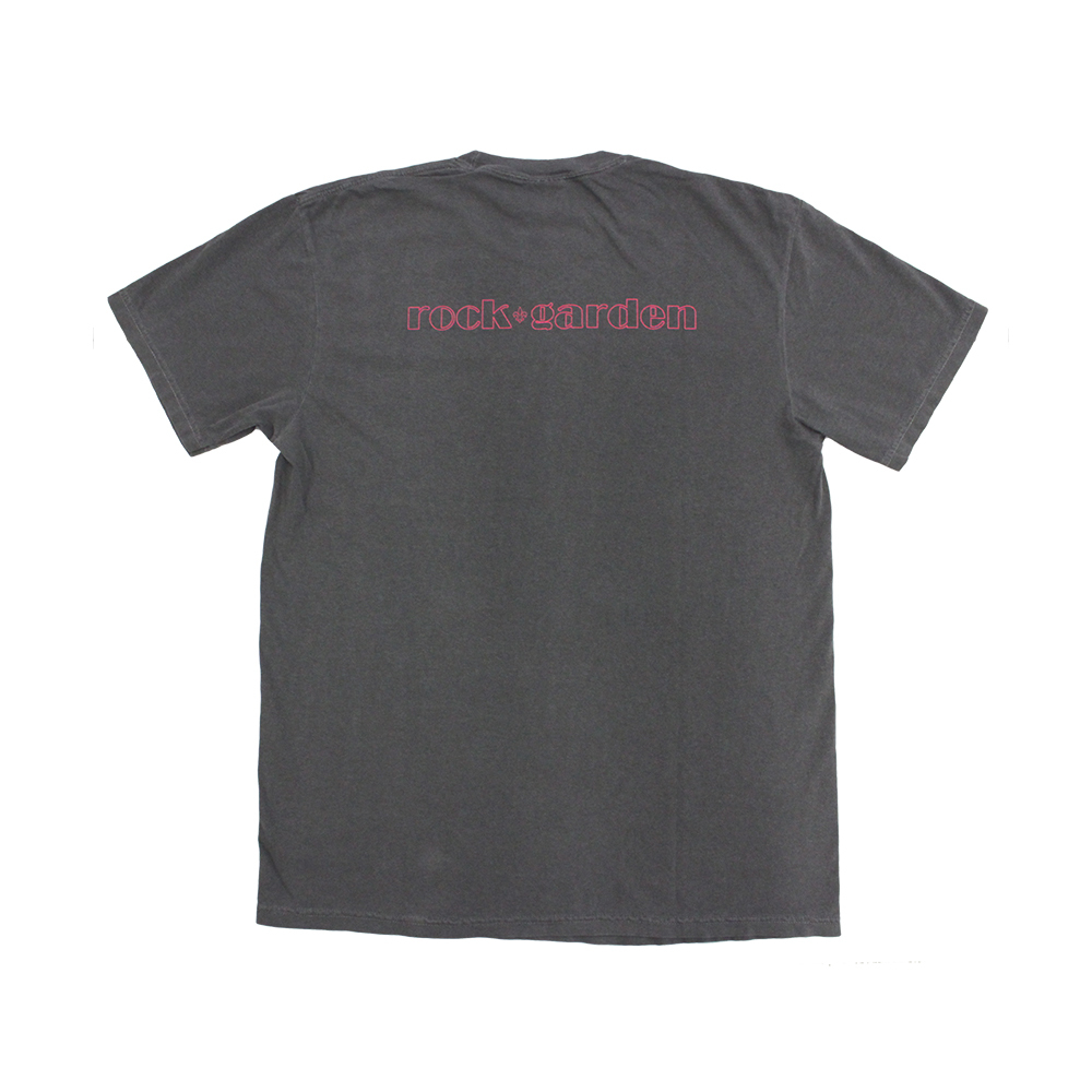 rock+garden T-shirt（Gray×Pink）