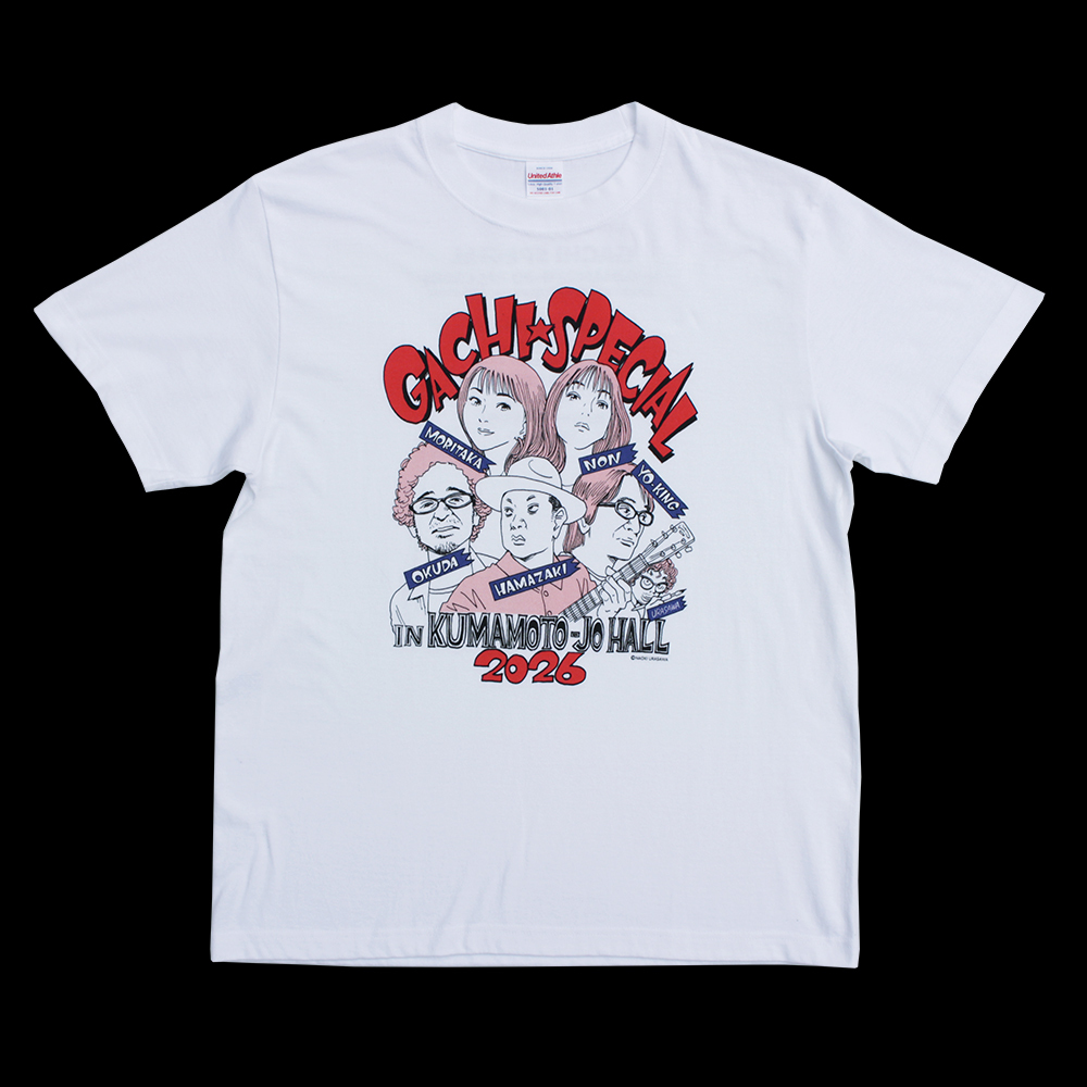 GACHI SPECIAL in KUMAMOTO CHARITY T-shirt （White）＜予約商品＞