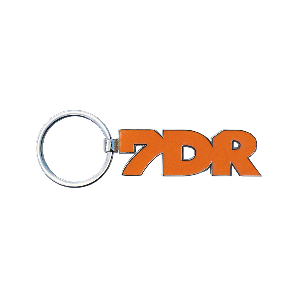 7DR メタルキーホルダー（オレンジ）