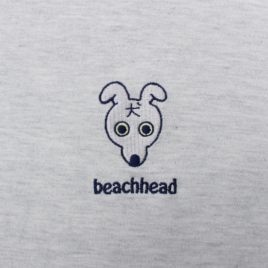 beachhead 刺繍Tee（ライトグレー）